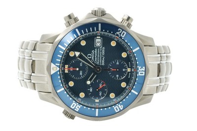 Omega Seamaster 300M Chronometer Titan 229880 2298,80 41,5mm blaues Zifferblatt 01/...