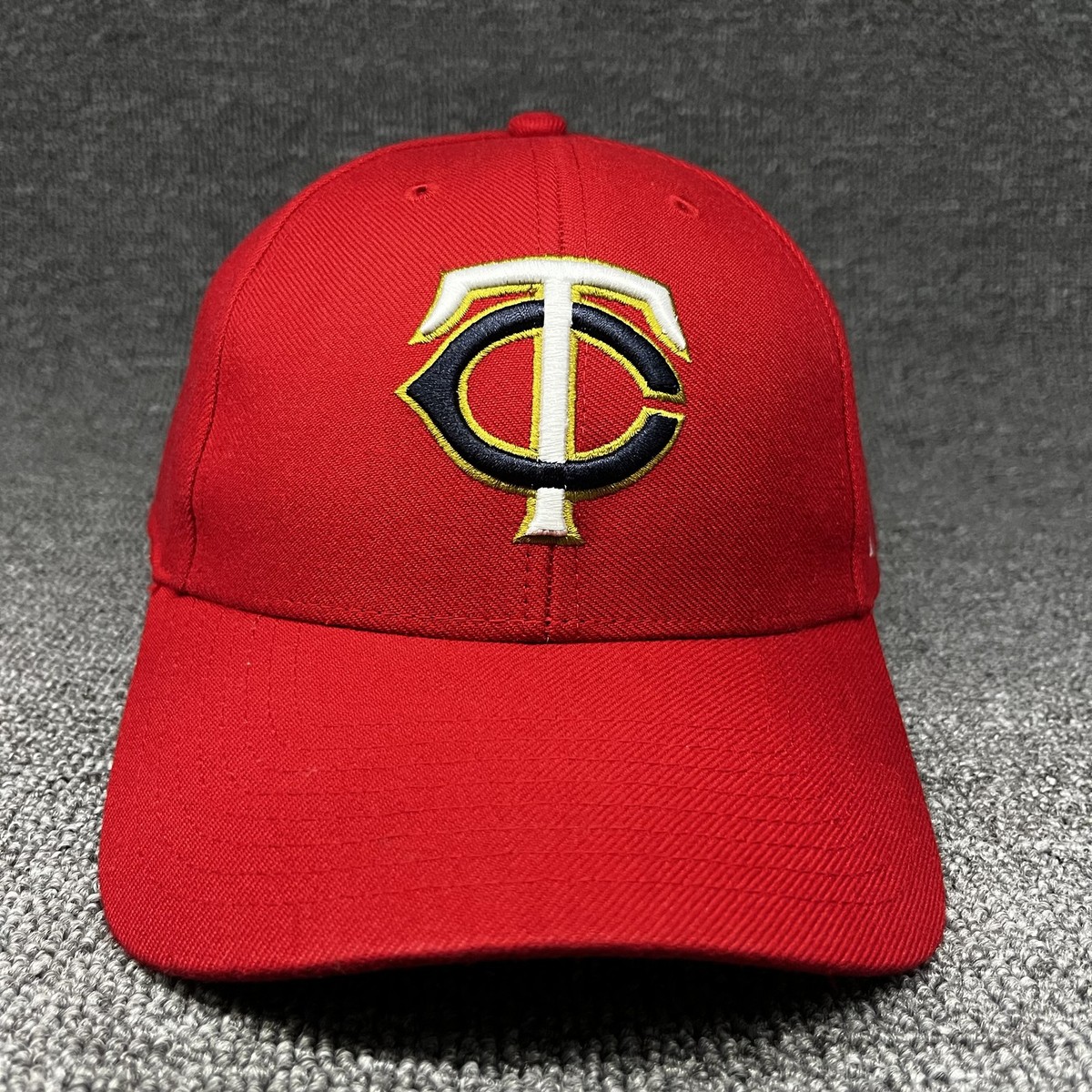 Minnesota Twins '47 MVP Red Adjustable Hat Cap TC Logo Hook and Loop