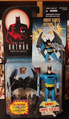 The New Batman Adventures Knight Glider Jet Wing Pack Cam 1998 Mint in Open Card