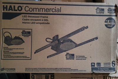 Lot of 6 Halo Commercial LED Recessed Frame 6" HC610D010 - Image 1 of 4