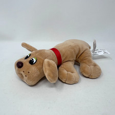 Pound Puppies Dog Plush Basic Fun Stuffed Animal Brown Cute Cuddle Pet Doll 8"