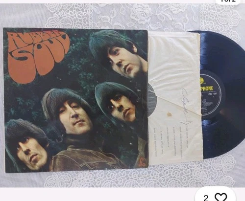 VINYL LP 12" THE BEATLES - RUBBER SOUL/MONO *ISRAELI/YELLOW PARLOPHONE*
