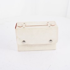 DDR Kassettenbox Leder weiß Vintage Sammler MC Kassetten Aufbewahrung Etui