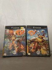 Lot Of 2 Ty The Tasmanian Tiger & TY 2 Bush Rescue Nintendo GameCube Video Game
