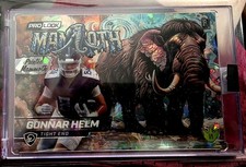 2025 Pro Look Painted Mammoth 1/1; Gunnar Helm Tennessee Titans TE; Cracked Ice