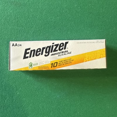 24 Energizer Industrial AA Alkaline Batteries (EN91, LR6) *Exp 2035*