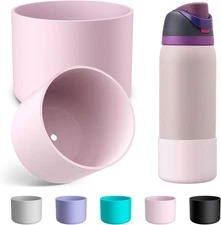 2PCS Silicone Water Bottle Boot for Owala 24Oz 32Oz Anti-Slip Stainless Steel