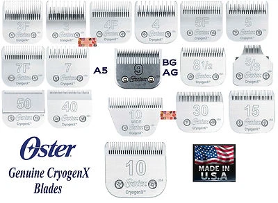 OSTER CryogenX A5 Blade*Fit A6,Andis AGC AG BG,Many Wahl,Moser,Aesculap Clippers