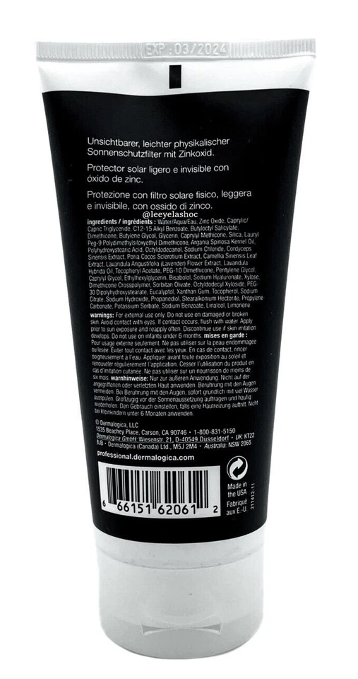 Dermalogica Pro Invisible Physical Defense SPF30 6, oz/177 ml [PAQUETE DE 2] Foto 3 de 3