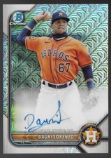 Dauri Lorenzo 2022 Bowman Chrome Mega Box Mojo Autograph Refractor #BMA-DLZ RC
