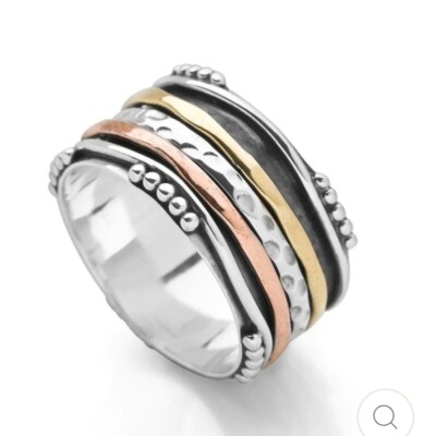 Amazing 925 Sterling Silver Spinner Ring Handmade Jewelry Gift For Women A-824