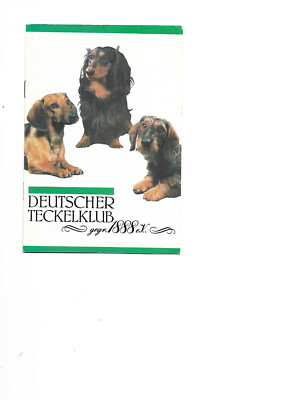 Deutscher Teckel Klub gegr. 1888 e.V. Vintage Duisburg Heft 14 Seiten