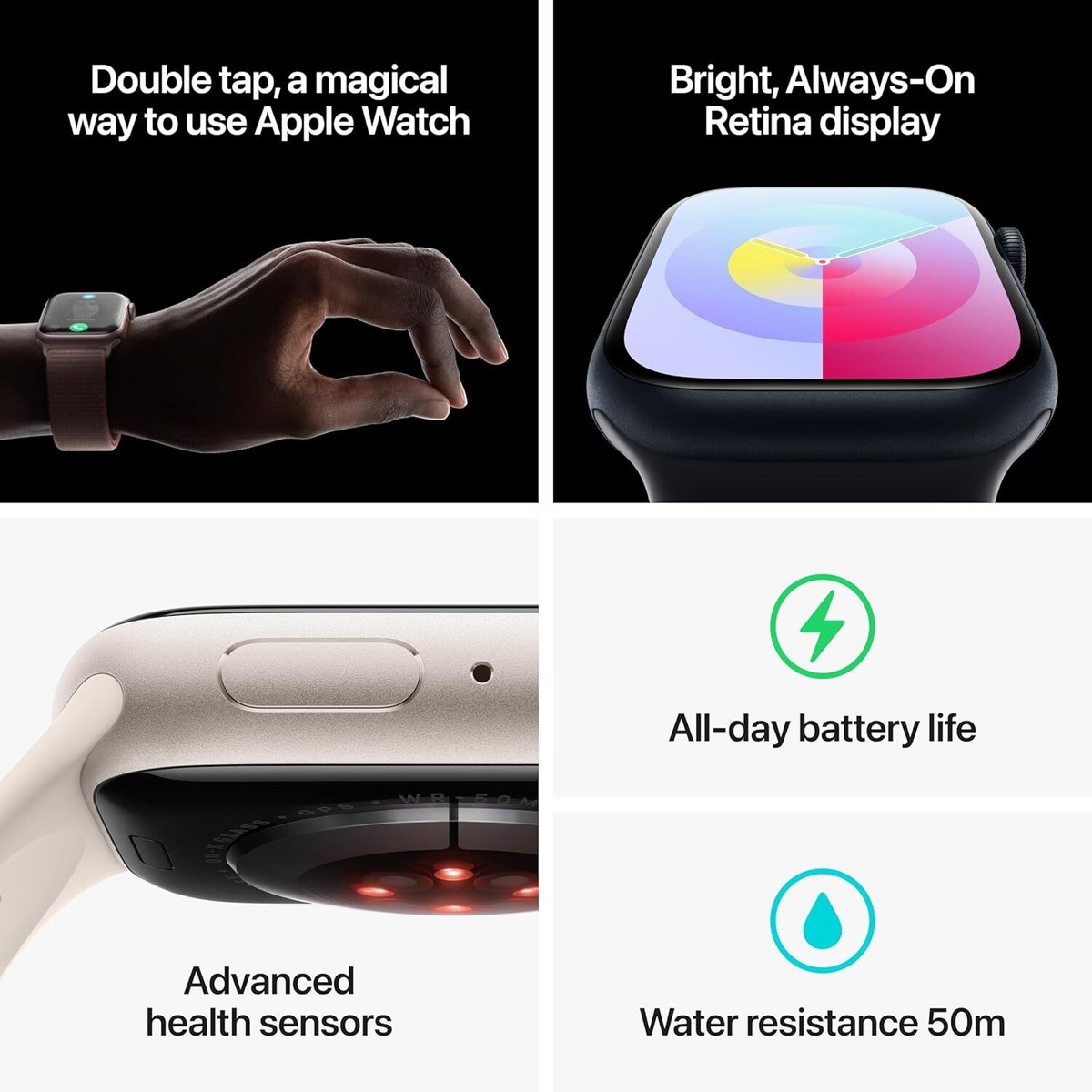 Apple Watch Series 9 GPS 41mm Smartwatch Aluminum Case with