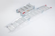 Tri-fold Motorcycle Loading Ramp - Aluminium - 270kg ATV Quad Golf Buggy Trailer