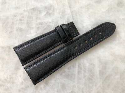 22mm/18mm Python Print Leather Watch Strap Band