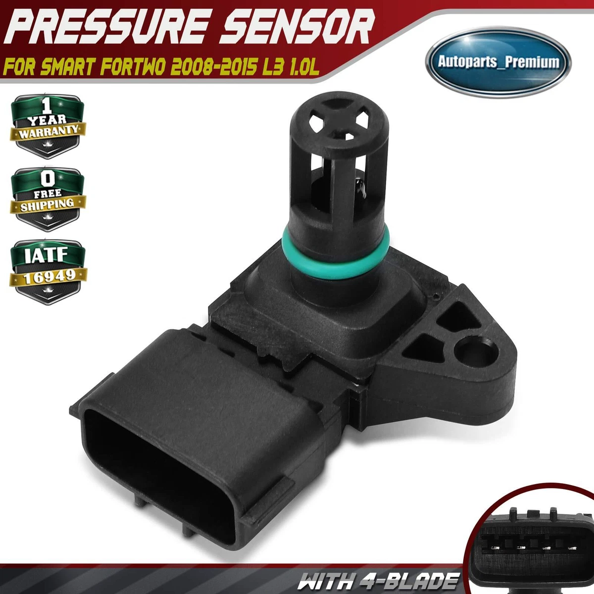 Upstream Oxygen Sensor O2 17444 For Smart Fortwo 2008-2015 1.0L – Autotech