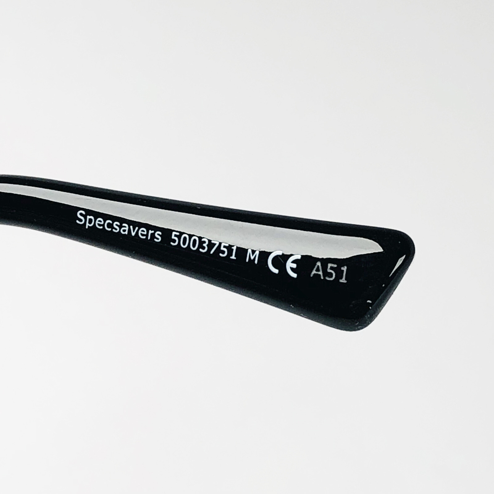 SPECSAVERS eyeglasses BLACK RECTANGLE glasses frame MOD: ENTRY 01 ...