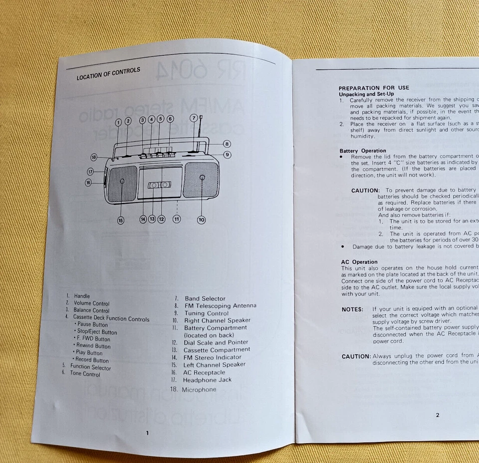 Manuale/LIBRETTO ISTRUZIONI RADIO INNO-HIT RR 6014 ITALIANO INGLESE + Garanzia - Immagine 3 di 4