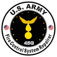 US Army Fire Control System Repairer Bumper Sticker Military Vinyl Decal 5"