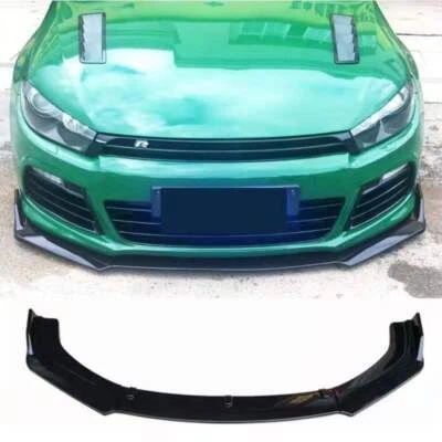 PER VW Scirocco 2008-2020 SPOILER SOTTO PARAURTI ANTERIORE ABS NERO SPLITTER - Photo 1/4