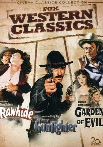Fox Western Classics (Rawhide The Gunfighter Garden of Evil) - DVD - GOOD