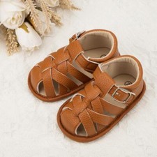 Summer Sandals Shoes Rubber Soft Sole Non-Slip Toddler First Walker Baby Crib