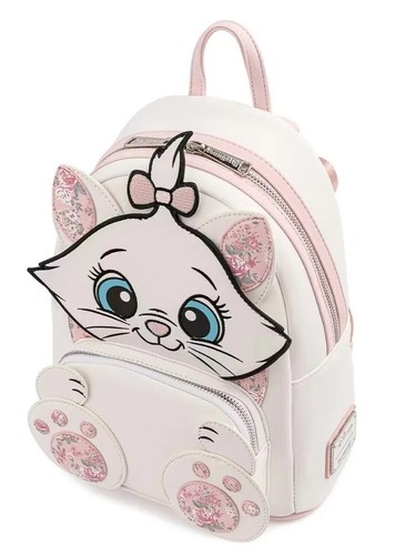 Disney Marie Floral Mini Backpack Shoulder Bag for Women & School - Picture 2 of 15