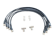 20" BNC 50 Ohm RG-58u Antenna Splitter Kit 4 Cables 2 bulkheads &2 T Splitters