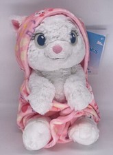 Disney Babies Marie Aristocats Baby 10" Plush Blanket Hooded Pouch 2023