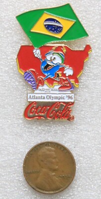 1996 ATLANTA OLYMPICS IZZY Mascot/Sponsor Pin Coca-Cola (A18)