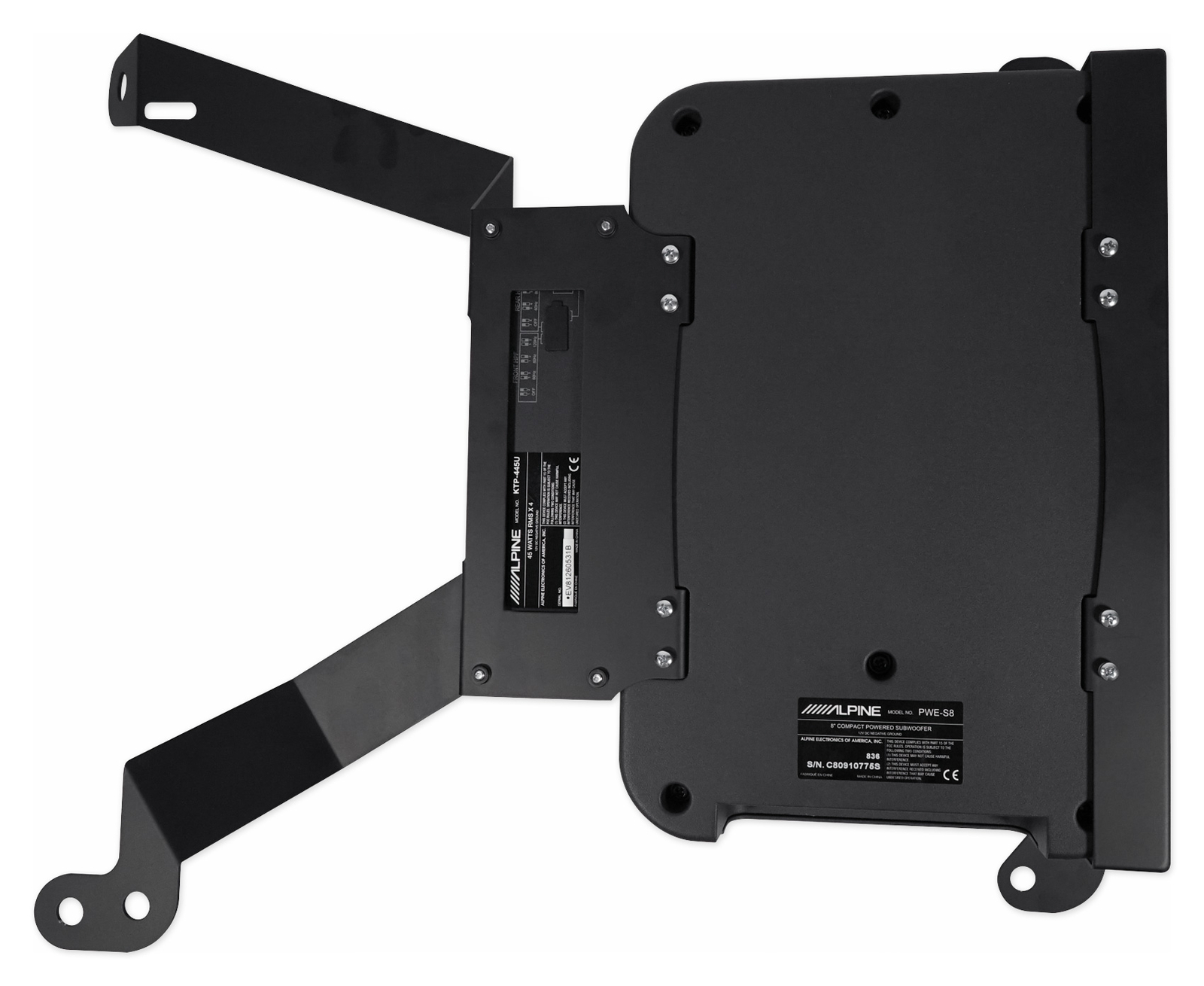Сабвуфер ALPINE PSS-23WRAУсилительТвитеры для Jeep Wrangler Unlimited JL 2018 года выпуска