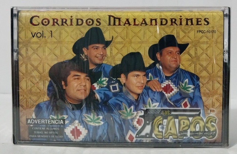Los Capos de Mexico Corridos Malandrines Vol 1 (Cassette 707391017043