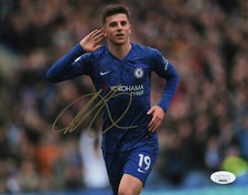 Chelsea FC Mason Mount Autographed Signed 8x10 EPL Photo JSA COA #7