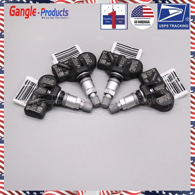 4x 433MHZ 5Q0907275B 轮胎压力传感器 TPMS 适用于奥迪 SKODA PORSCHE 大众 — 第 2/4 张图片