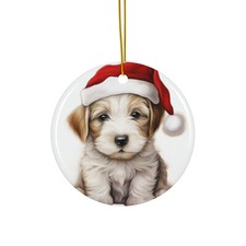 Sealyham Terrier Puppy - Ceramic Christmas Ornament - Printed in USA