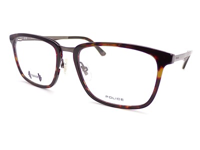 Polizei Brille Brillengestell Blackbird TI 2 Gunmetal/ Dark Tortoise 52mm RX VPL684 0786