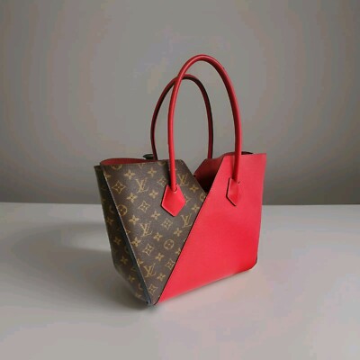 Louis Vuitton Kimono Tote MM Brown Red Canvas Leather | eBay