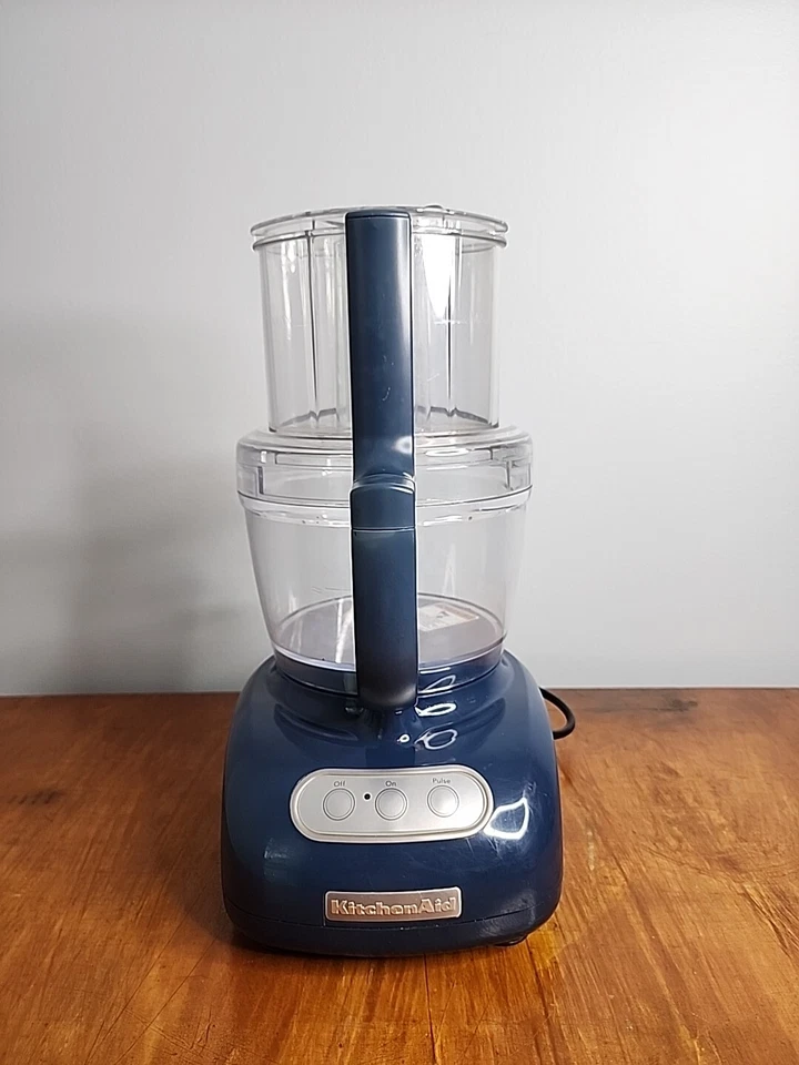 Kitchenaid 12 Cup Food Processor Blue Willow KFPW760QBW1 Tested w Accessories - Image 2 of 4