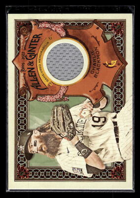 2022 Topps Allen & Ginter #AGRA-CBL Charlie Blackmon  Full-Size Relics Mint+ New