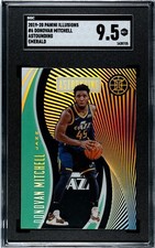 2019-20 Panini Illusions #6 Donovan Mitchell Astounding EMERALD SGC 9.5 MINT+