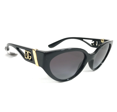 Dolce & Gabbana Sunglasses DG6146 501/8G Black Cat Eye