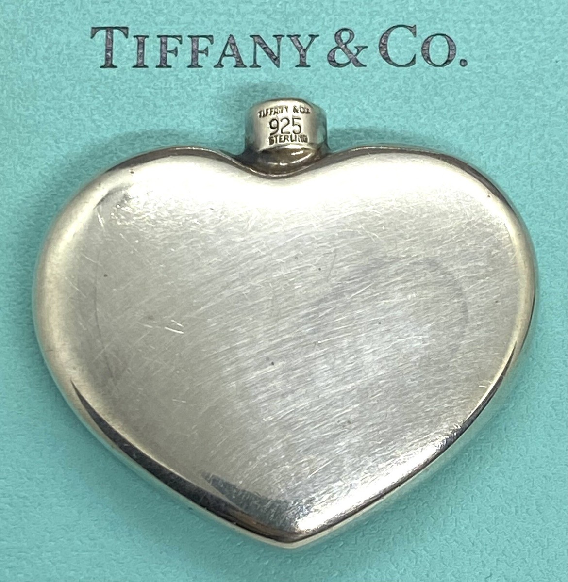 Tiffany & Co Sterling Silver Heart Shape Parfume Bottle 16.18 g