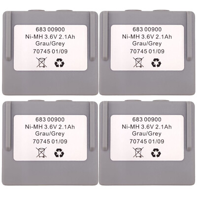4Pcs 683 00900 3.6V battery for Hetronic Pump Truck Wireless Remote Control Grey