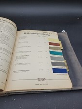1950 DUPONT DUCO HUDSON COLORS PAINT CHIPS SWATCH SHEET BULLETIN NO 13 1-2
