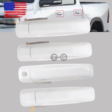 New For 2012-2018 Dodge Ram Front And Rear 4 Door Handle Bright Whitepw7