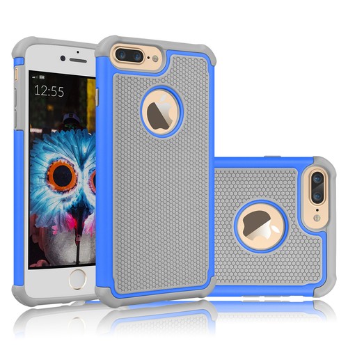 For iPhone 11 Pro XS Max XR 8 7 Plus Phone Case Shockproof Silicone Hybrid Cover - Picture 35 of 56