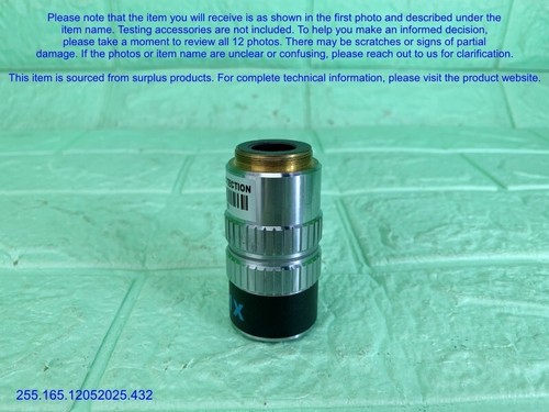 QVI VIEW Micro Metrology VOBJ-404 1X Lens as in photos, sn:1809, FedExDHL - Picture 10 of 18