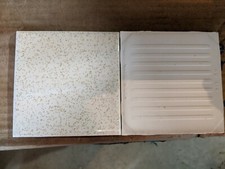 2 pieces 4 1/4 Ceramic Tile 46 Buckwheat Brow...