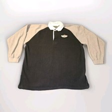 Vintage Harley Davidson 2003 100 Years Long Sleeve Polo Shirt Patches XL