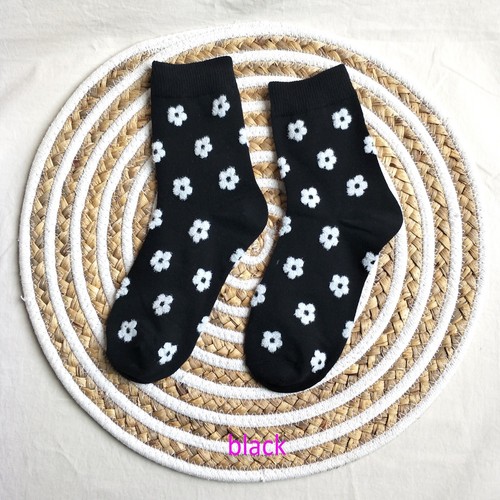 Mujeres Calcetines de media pantorrilla Estampado Floral Calcetines Informales Calcetines de Algodón para Mujeres Niñas - Imagen 2 de 14